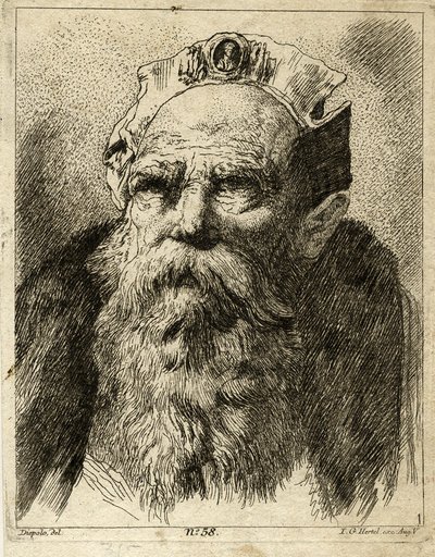 老人の肖像画 作： Giovanni Battista Tiepolo